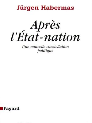 cover image of Après l'Etat-nation